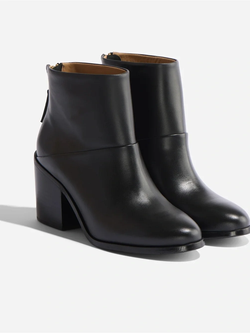 NWT Nisolo Dari Boot 2.0 Black Leather Block Heel Ankle Boots - Picture 1 of 10